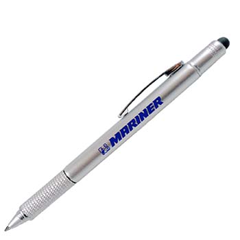4TPN - 4-in-1 Pen with Stylus & Screwdriver with Metal Pocket Clip