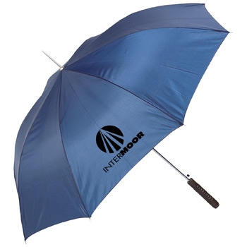 All Weather™ 48" Solid White Polyester Auto Open Umbrella.