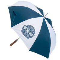 All-Weather™ 48" Navy/White Auto Open Umbrella