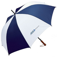 All-Weather™ Elite Series 60" Navy and White Auto Open Golf Umbrella