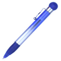 Gradient Barrel Stress Ball Push Pen