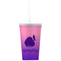On-The-Go - 20 oz. Color Change Straw Tumbler